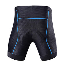 Load image into Gallery viewer, Souke Sports Men's Cycling Underwear Shorts 4D Padded Bike Bicycle MTB Liner Shorts with Anti-Slip Leg Grips(Blue, X-Large)
