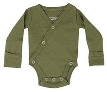 Load image into Gallery viewer, L'ovedbaby Unisex Baby 100% Organic Kimono Bodysuit (Sage, 3-6m)
