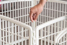 Load image into Gallery viewer, IRIS USA 4-Panel Pet Playpen with Door, size 35.25"L x 35.25"W x 24"H CI-604
