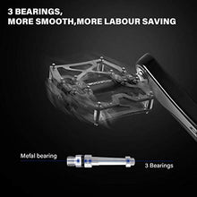 Load image into Gallery viewer, Mountain Bike Pedals Bicycle Pedal, SGODDE Bike Pedal Bicycle Platform Flat Pedals Cycling Ultra Sealed Bearing Aluminum Alloy Pedal for Road Mountain BMX MTB 9/16"(with Wrench and Shims)
