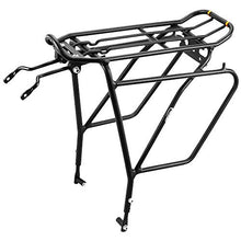 Load image into Gallery viewer, Ibera Bike Rack - Bicycle Touring Carrier Plus+ for Disc Brake Mount, Frame-Mounted for Heavier Top &amp; Side Loads, Height Adjustable for 26"-29" Frames
