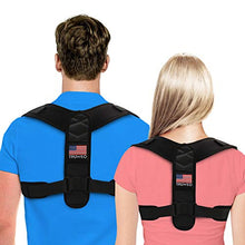 Load image into Gallery viewer, Posture Corrector For Men And Women - USA Patented Design - Adjustable Upper Back Brace For Clavicle Support and Providing Pain Relief From Neck, Back and Shoulder (Universal)
