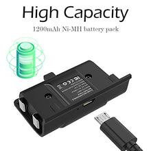 Load image into Gallery viewer, YCCSKY Xbox One Rechargeable Battery Pack, 2 Pack 1200mAh Xbox One Controller Battery Pack Play and Charge Kit for Xbox One S/X/Elite Controller with 3FT Micro USB Charging Cable with LED Indicator
