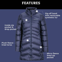 Load image into Gallery viewer, Marmot Women’s Montreal Puffer Coat | Down-Insulated, Water-Resistant, Arctic Navy, X-Large
