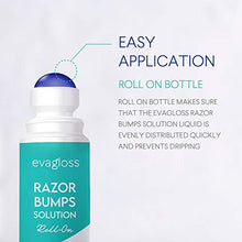 Load image into Gallery viewer, Evagloss Razor Bumps Solution- After Shave Repair Serum for Ingrown Hairs and Razor Burns, Roll-On for Men and Women -100g
