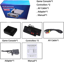 Load image into Gallery viewer, Classic Retro Game Console, Plug and Play 8-bit Video Game Entertainment System Built-in 620 Games with 2 Classic Controllers (Black)
