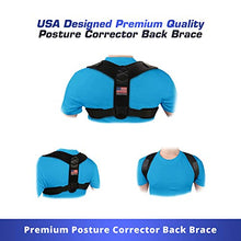 Load image into Gallery viewer, Posture Corrector For Men And Women - USA Patented Design - Adjustable Upper Back Brace For Clavicle Support and Providing Pain Relief From Neck, Back and Shoulder (Universal)
