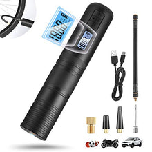 Load image into Gallery viewer, SEDISON Portable Air Compressor Pump： Rechargeable Mini Tire Inflator LCD Display &amp; Emergency LED Light 150 PSI Wireless Electric Air Compressor for Bicycle Motorcycle Tires Ball and Other Inflatables
