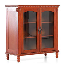 Load image into Gallery viewer, MAISON ARTS Buffet &amp; Sideboard Kitchen Storage Cabinet w/Adjustable Shelves Buffet Cabinet w/Glass Doors China Cabinet for Kitchen Dining Room Living Room, Embossed Frame
