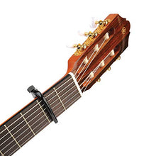 Load image into Gallery viewer, D'Addario Guitar Capo for Acoustic and Electric Guitar - Pro Capo - Adjustable Tension - Guitar Accessories - Works for 6 String and 12 String Guitars - Classical Guitar - Black

