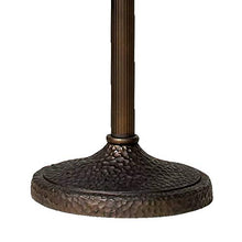 Load image into Gallery viewer, Torchiere Floor Lamp Roman Bronze Frosted Champagne Amber Glass 3-Light Dimmable for Living Room Reading - Franklin Iron Works
