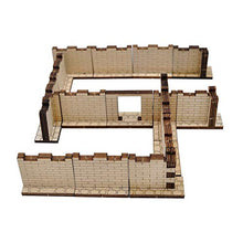 Load image into Gallery viewer, D&amp;D Dungeon Brick Walls (Set of 16) Wood Laser Cut 2" x 1" 3D Modular Terrain Tiles 28mm Scale Perfect for Dungeons &amp; Dragons, Warhammer and Other Tabletop RPG
