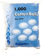 Load image into Gallery viewer, Dynarex Cotton Ball Large Non-sterile, 1000 Count
