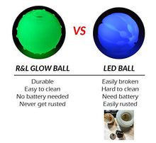 Load image into Gallery viewer, Glow in The Dark Balls for Dog, Light Up Dog Fetch Toy Balls for Large and Small Dogs, Come with a 21 LED UV Flashlight for The Best Glowing Effect at The Night (R&amp;L 2 Pack - 2.5 inch)
