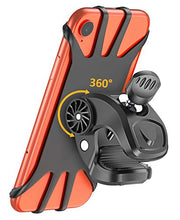 Load image into Gallery viewer, Matone Bike Phone Mount, 360° Rotatable Motorcycle Phone Mount Bike Phone Holder, Universal Adjustable Silicone Holder Compatible with iPhone 11/11 Pro Max/XR/X/8, Samsung Galaxy Note 10 Plus/S10
