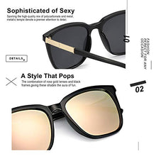 Load image into Gallery viewer, SIPHEW Womens Mirrored Sunglasses Polarized-Fashion Oversized Eyewear with UV400 Protection for Outdoor

