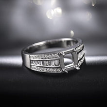 Load image into Gallery viewer, Beyond jewelry Solid 14K/18K White Yellow Rose Gold Natural Brilliant Diamond Oval Round Pear Cushion Semi Mount Ring
