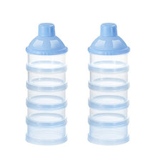 Load image into Gallery viewer, Accmor Baby Milk Powder Formula Dispenser, Non-Spill Smart Stackable Baby Feeding Travel Storage Container, BPA Free, 5 Compartments, 2 Pack
