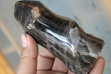 Load image into Gallery viewer, Crystal, 415G Natural Black Moonstone Crystal Healing Chakra Aura Torch Shape K12
