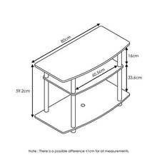 Load image into Gallery viewer, FURINNO Turn-N-Tube No Tools 3-Tier TV Stands, Dark Brown/Black &amp; End Table Bedroom Night Stand w/Bin Drawer, Espresso/Brown
