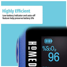 Load image into Gallery viewer, HoMedics Pulse Oximeter, Blood Oxygen Saturation Monitor with Easy One-Touch Operation, Fingertip Oximeter for Measuring Blood Oxygen and Pulse Rate
