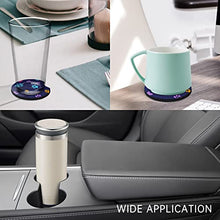 Load image into Gallery viewer, Car Cup Coasters 4 Pack Universal Non-Slip Car Coasters for Cup Holders Cute Car Coasters with Finger Notch for Easy Removal Car Interior Decor Accessories for Women &amp; Men
