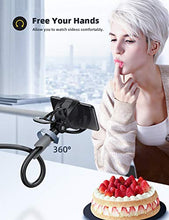 Load image into Gallery viewer, Phone Holder Bed Gooseneck Mount - Lamicall Cell Phone Clamp Clip for Desk, Flexible Long Arm Headboard Bedside Lazy Bracket, Overhead Table Stand, Compatible with iPhone 11 Pro Xs Max XR X 8 7 6 Plus
