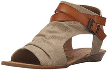 Load image into Gallery viewer, Blowfish Malibu Women's Balla Wedge Sandal, Desert Sand Rancher Canvas/Dyecut, 11 Medium US
