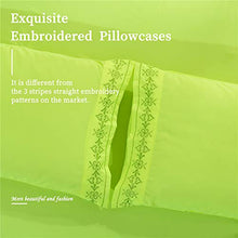 Load image into Gallery viewer, Bedlifes Luxury Bed Sheet Set – Fluorescent Green Sheets Super Soft Microfiber Sheets – 16"Deep Pocket – Wrinkle Free Egyptian Sheets -Hypoallergenic King Sheet Set – Lemon Yellow 4 Piece
