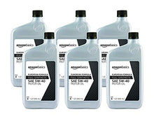 Load image into Gallery viewer, Amazon Basics Full Synthetic Motor Oil - 5W-20 - 1 Quart - 6 Pack

