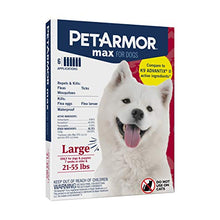 Load image into Gallery viewer, PetArmor Max Flea, Tick and Mosquito Prevention for Large Dogs (21 to 55 Pounds), 6 Monthly Treatments
