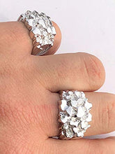 Load image into Gallery viewer, Harlembling Solid 925 Sterling Silver Men's Silver Ring - Nugget Ring - Pinky or Ring Finger - Sizes 7-13 (7)
