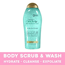 Load image into Gallery viewer, OGX Sea Kelp &amp; Hyaluronic Acid Body Scrub &amp; Wash 19.5 fl oz
