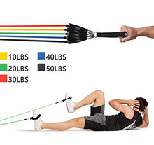Load image into Gallery viewer, Resistance Bands for Men Workout Bands Fitness Exercise Work Out Tube Bands with Handle Weight Training Door Resistance Bands System
