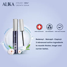 Load image into Gallery viewer, ALIKA Natural Cruelty Free Eyelash Growth Serum | Brow Enhancer for Thicker, Longer and Luscious Lashes with Redensyl &amp; Natural Growth Peptides
