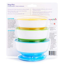 Load image into Gallery viewer, Munchkin Stay Put Suction Bowl, 3 Pack
