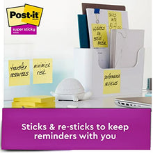 Load image into Gallery viewer, Post-it Super Sticky Notes, 3x3 in, 24 Pads, 2x the Sticking Power, Canary Yellow, Recyclable (654-24SSCY)
