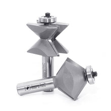 Load image into Gallery viewer, Amana Tool - 55466 2Piece Carbide Tipped Edge Banding 90 Deg x 1-25/32 Dia x 1-1/32 x 1/2

