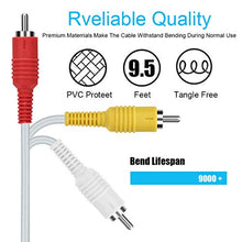Load image into Gallery viewer, AV Composite Cable - 2.4M 9.5 Feet N64 AV Cable Composite Retro TV Audio Video Standard Cords Wire Cable for Nintendo 64 TV Games HDTV SNES Gamecube GC by FENGWANGLI
