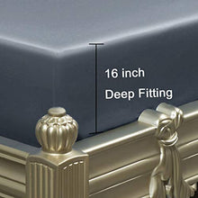 Load image into Gallery viewer, SONORO KATE Bed Sheet Set Super Soft Microfiber 1700 Thread Count Luxury Egyptian Sheets 16-Inch Deep Pocket，Wrinkle and Hypoallergenic-4 Piece (Dark Grey, King)
