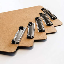 Load image into Gallery viewer, Office Solutions Direct Clipboards with Low Profile Clip (Set of 30) - Wood Clipboards Bulk 30 Pack, Heavy Duty Clipboard, Bulk Classic Clipboards for Classroom, Calendar Office Clipboard Stand up
