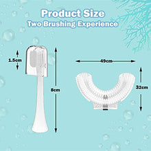 Load image into Gallery viewer, Kids Electric Toothbrush, U Shaped Ultrasonic Automatic Toothbrush with Replacement Soft Bristles Heads ,Two Modes Oral Cleaning Toothbrush Rechargeable ,IPX7 Waterproof(2-14 Year Old)

