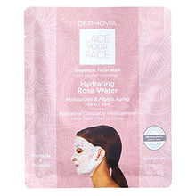 Load image into Gallery viewer, LACE YOUR FACE Patented Compression Facial Mask, AS SEEN ON SHARK TANK, Reusable Biodegradable Cotton Anti Aging Skin Care, Hydrating Rose Water, 4 pack
