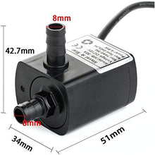 Load image into Gallery viewer, Mavel Star 12v dc Submersible Mini Water pump PC Cpu Water Cooling Pump 63 GPH
