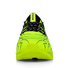 Load image into Gallery viewer, MEINIANGUAN Kids Shoes Non Slip Youth Tennis Shoes Lightweight Lace-up Athletic Sports Running Walking Gym Shoes for Boys Girls Green 5 Big Kid

