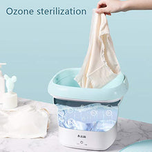 Load image into Gallery viewer, ZKU 2020 Upgraded Portable Washing Machine, Folding Automatic Laundry Machine, Turbine Washer, USB Cable, Low Noise, Mini Washing Machine for Camping, Dorms，Apartments， Business Trip - Blue
