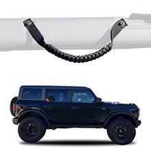 Load image into Gallery viewer, BESTAOO Roll Bar Grab Handles Paracord Grip Handle for Ford Bronco Accessories 2021 2022, 2 Pack (Black)
