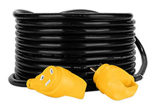 Load image into Gallery viewer, Camco 50' PowerGrip Heavy-Duty Outdoor 30-Amp Extension Cord for RV and Auto | Allows for Additional Length to Reach Distant Power Outlets | Built to Last (55197)

