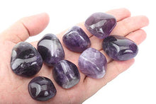 Load image into Gallery viewer, ZenQ 1/2 lb Tumbled Amethyst Stones for Wicca, Reiki, and Energy Crystal Healing, Natural Amethyst Crystal from Brazil
