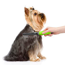 Load image into Gallery viewer, CONAIRPRO dog &amp; cat Pet brush for Flea and Tick Removal, 1/2" Stainless Steel Comb with Memory Grip Handle
